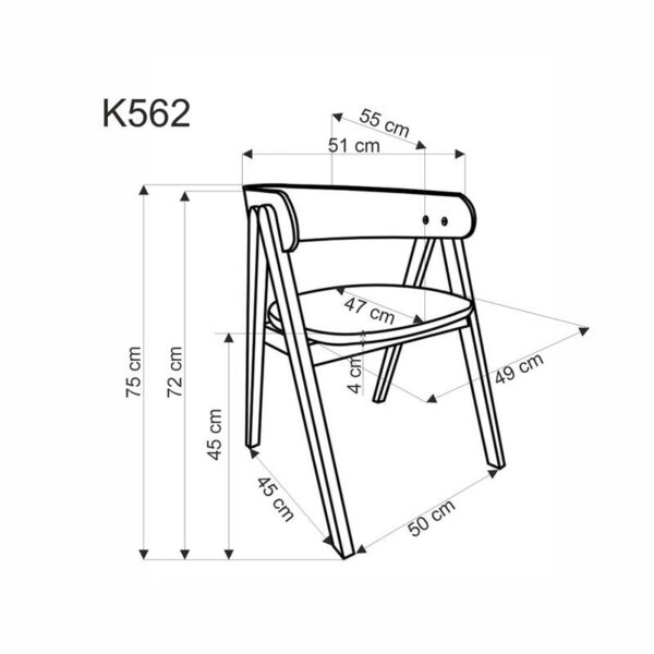 Стул K-562 бежевый/орехÂ â€” Ð¸Ð·Ð¾Ð±Ñ€Ð°Ð¶ÐµÐ½Ð¸Ðµ 9