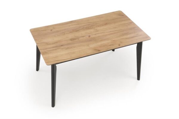 Раскладной обеденный стол GULIAN 140-180/80/76 cm дуб вотан/черныйÂ â€” Ð¸Ð·Ð¾Ð±Ñ€Ð°Ð¶ÐµÐ½Ð¸Ðµ 5