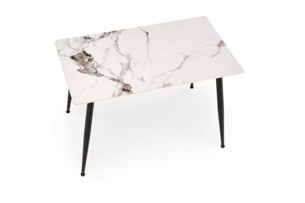 Обеденный стол EMILIO 120/70/76 cm белый мрамор/черныйÂ â€” Ð¸Ð·Ð¾Ð±Ñ€Ð°Ð¶ÐµÐ½Ð¸Ðµ 4