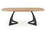 Раскладной обеденный стол VELDON дуб/черный 160-200/90/75 cmÂ â€” Ð¸Ð·Ð¾Ð±Ñ€Ð°Ð¶ÐµÐ½Ð¸Ðµ 6