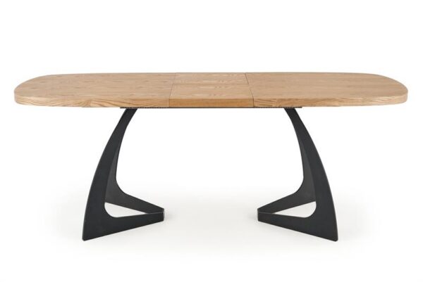 Раскладной обеденный стол VELDON дуб/черный 160-200/90/75 cmÂ â€” Ð¸Ð·Ð¾Ð±Ñ€Ð°Ð¶ÐµÐ½Ð¸Ðµ 6
