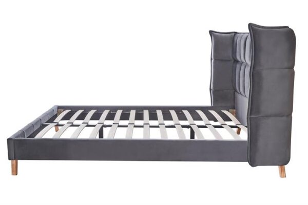 Кровать SCANDINO 160x200 velvet серыйÂ â€” Ð¸Ð·Ð¾Ð±Ñ€Ð°Ð¶ÐµÐ½Ð¸Ðµ 8