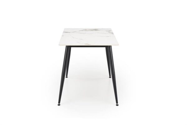 Обеденный стол EMILIO 120/70/76 cm белый мрамор/черныйÂ â€” Ð¸Ð·Ð¾Ð±Ñ€Ð°Ð¶ÐµÐ½Ð¸Ðµ 3