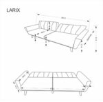 Диван-кровать LARIX серыйÂ â€” Ð¸Ð·Ð¾Ð±Ñ€Ð°Ð¶ÐµÐ½Ð¸Ðµ 3