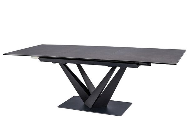 Раздвижной обеденный стол SORENTO ceramic черный мрамор 160-220x90cmÂ â€” Ð¸Ð·Ð¾Ð±Ñ€Ð°Ð¶ÐµÐ½Ð¸Ðµ 3