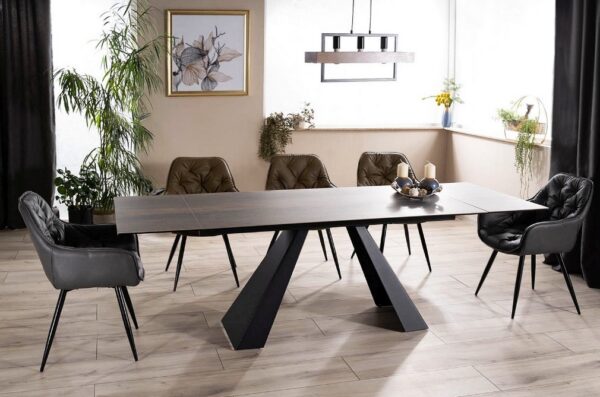 Раздвижной обеденный стол SALVADORE ceramic с эффектом дерева 160-240x90cmÂ â€” Ð¸Ð·Ð¾Ð±Ñ€Ð°Ð¶ÐµÐ½Ð¸Ðµ 4