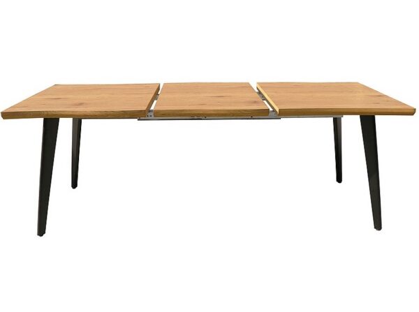 Раскладной обеденный стол  FRESNO дуб/черный 120-180x80cmÂ â€” Ð¸Ð·Ð¾Ð±Ñ€Ð°Ð¶ÐµÐ½Ð¸Ðµ 3