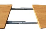 Раскладной обеденный стол  FRESNO дуб/черный 120-180x80cmÂ â€” Ð¸Ð·Ð¾Ð±Ñ€Ð°Ð¶ÐµÐ½Ð¸Ðµ 4