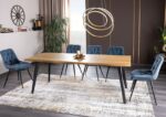 Раскладной обеденный стол  FRESNO дуб/черный 120-180x80cmÂ â€” Ð¸Ð·Ð¾Ð±Ñ€Ð°Ð¶ÐµÐ½Ð¸Ðµ 6