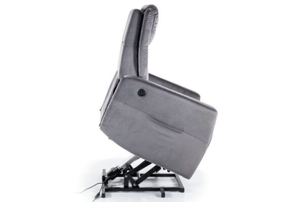 Кресло recliner (relax) ADONIS velvet серый Bluvel 14Â â€” Ð¸Ð·Ð¾Ð±Ñ€Ð°Ð¶ÐµÐ½Ð¸Ðµ 3