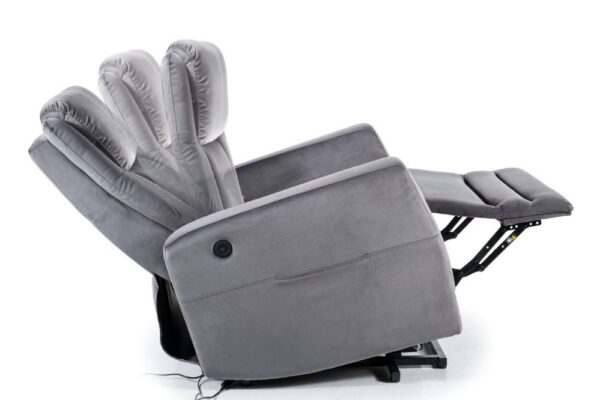 Кресло recliner (relax) ADONIS velvet темно-бежевый Bluvel 40Â â€” Ð¸Ð·Ð¾Ð±Ñ€Ð°Ð¶ÐµÐ½Ð¸Ðµ 5