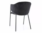 Стул BONO velvet Bluvel 19 черный/черныйÂ â€” Ð¸Ð·Ð¾Ð±Ñ€Ð°Ð¶ÐµÐ½Ð¸Ðµ 3