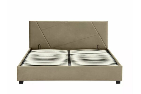Кровать с подъемным механизмом 140x200 COLUMBIA velvet бежевый Bluvel 28Â â€” Ð¸Ð·Ð¾Ð±Ñ€Ð°Ð¶ÐµÐ½Ð¸Ðµ 3