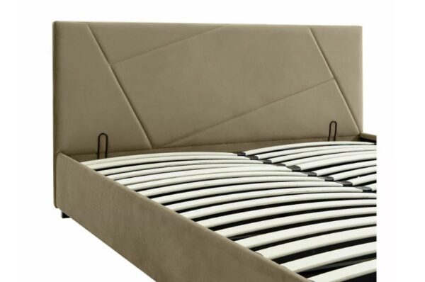 Кровать с подъемным механизмом 140x200 COLUMBIA velvet бежевый Bluvel 28Â â€” Ð¸Ð·Ð¾Ð±Ñ€Ð°Ð¶ÐµÐ½Ð¸Ðµ 6