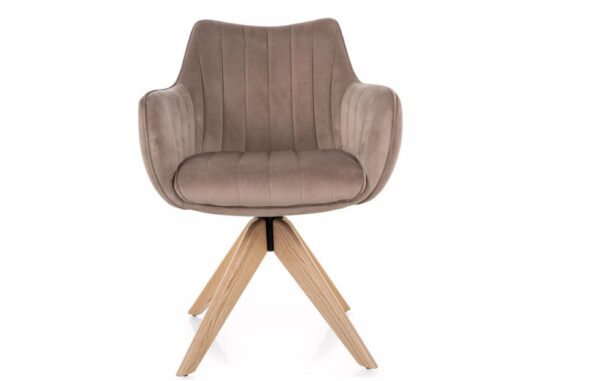 Стул с функцией вращения AZALIA D velvet Bluvel 40/дубÂ â€” Ð¸Ð·Ð¾Ð±Ñ€Ð°Ð¶ÐµÐ½Ð¸Ðµ 4