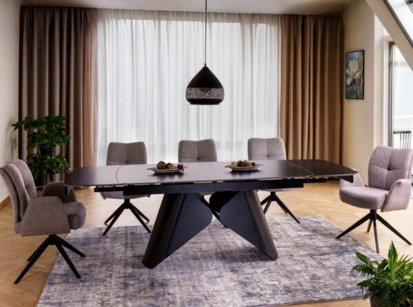 Раздвижной обеденный стол ARMANDO 160-240x90 cm черныйÂ â€” Ð¸Ð·Ð¾Ð±Ñ€Ð°Ð¶ÐµÐ½Ð¸Ðµ 4