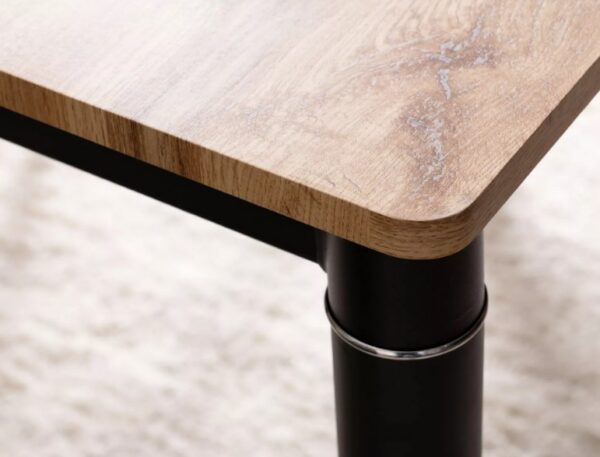 Обеденный стол DAMAR дуб артисан/черный 80X60 cmÂ â€” Ð¸Ð·Ð¾Ð±Ñ€Ð°Ð¶ÐµÐ½Ð¸Ðµ 3