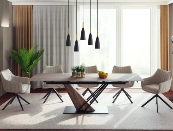 Раскладной обеденный стол GENESIS дуб legno/черный/дуб 180-240x90 cmÂ â€” Ð¸Ð·Ð¾Ð±Ñ€Ð°Ð¶ÐµÐ½Ð¸Ðµ 5