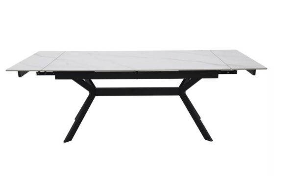 Раздвижной обеденный стол IMPERIA 180-240x90 cm белый мрамор/черныйÂ â€” Ð¸Ð·Ð¾Ð±Ñ€Ð°Ð¶ÐµÐ½Ð¸Ðµ 7