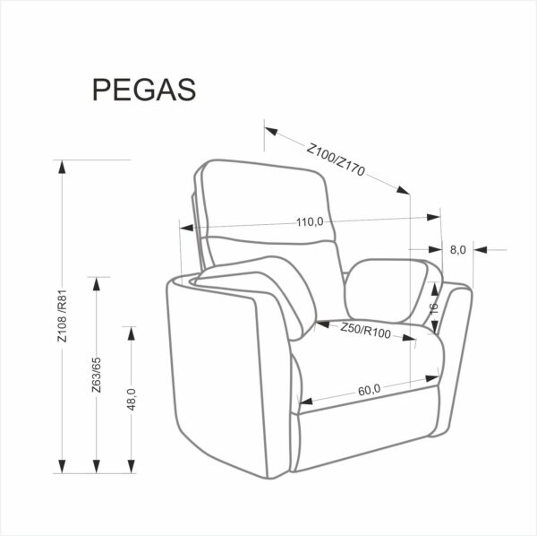 Кресло для отдыха PEGAS, ментоловыйÂ â€” Ð¸Ð·Ð¾Ð±Ñ€Ð°Ð¶ÐµÐ½Ð¸Ðµ 11