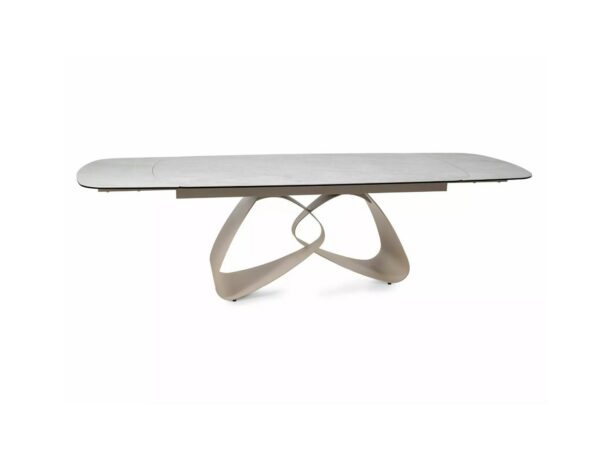Pikendatav söögilaud Valentino Ceramic  180-260 cm Taj Mahal beež läikega , kašmiir - Image 4